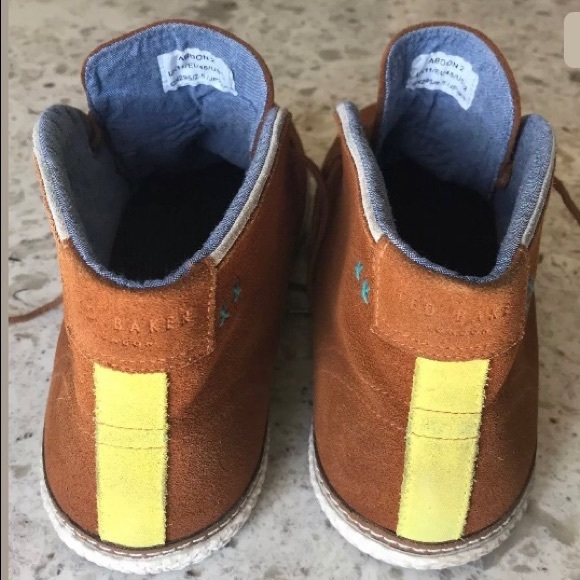 TED BAKER Saddle SUEDE Abdon Desert Boots 12 Shoes - Picture 4 of 7